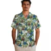 Los Angeles Angels Hawaiian Shirt - Tropical Yoda Green Aloha Shirt
