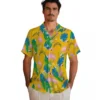 Los Angeles Chargers Hawaiian Shirt - Personalized Baseball Floral Flamingo Foliage Blue Green Aloha Shirt