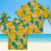 Los Angeles Chargers Hawaiian Shirt - Personalized Baseball Floral Flamingo Foliage Blue Green Aloha Shirt