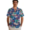 Los Angeles Dodgers Hawaiian Shirt - Tropical Palms Aloha Shirt