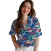 Los Angeles Dodgers Hawaiian Shirt - Tropical Palms Aloha Shirt