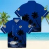 Los Angeles Rams Hawaiian Shirt - Personalized Baseball Floral Beach Sunset Blue Black Aloha Shirt