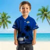 Los Angeles Rams Hawaiian Shirt - Personalized Baseball Floral Beach Sunset Blue Black Aloha Shirt