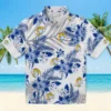 Los Angeles Rams Hawaiian Shirt - Personalized Baseball Floral Hibiscus Palm Leaves Aloha Shirt