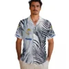 Los Angeles Rams Hawaiian Shirt - Personalized Baseball Floral Palm Stripes Blue Black White Aloha Shirt