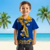 Los Angeles Rams Hawaiian Shirt - Personalized Baseball Floral Surfing Mickey Blue Aloha Shirt