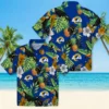 Los Angeles Rams Hawaiian Shirt - Personalized Baseball Floral Toucan Hibiscus Pineapple Aloha Shirt