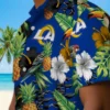 Los Angeles Rams Hawaiian Shirt - Personalized Baseball Floral Toucan Hibiscus Pineapple Aloha Shirt