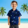 Los Angeles Rams Hawaiian Shirt - Personalized Baseball Floral Tropical Patchwork Aloha Shirt