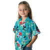 Miami Marlins Hawaiian Shirt - Custom Hibiscus Blossoms Blue Aloha Shirt