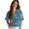 Miami Marlins Hawaiian Shirt - Tropical Palms Aloha Shirt
