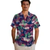 Minnesota Twins Hawaiian Shirt - Tropical Palms Aloha Shirt