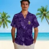 Minnesota Vikings Hawaiian Shirt - Jungle Vibes Purple Aloha Shirt
