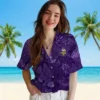 Minnesota Vikings Hawaiian Shirt - Jungle Vibes Purple Aloha Shirt