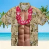 New Orleans Saints Hawaiian Shirt - Chest Illusion Gold Aloha Shirt