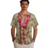 New Orleans Saints Hawaiian Shirt - Chest Illusion Gold Aloha Shirt