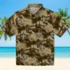 New Orleans Saints Hawaiian Shirt - Coastal Palms Gold Aloha Shirt
