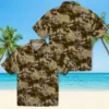 New Orleans Saints Hawaiian Shirt - Coastal Palms Gold Aloha Shirt