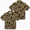 New Orleans Saints Hawaiian Shirt - Floral Pineapple Gold Aloha Shirt