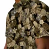 New Orleans Saints Hawaiian Shirt - Floral Pineapple Gold Aloha Shirt