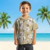 New Orleans Saints Hawaiian Shirt - Hibiscus Blooms Gold White Aloha Shirt