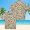 New Orleans Saints Hawaiian Shirt - Leafy Pattern Gold Aloha Shirt