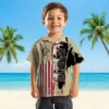 New Orleans Saints Hawaiian Shirt - Stitched Flag Gold Aloha Shirt