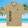 New Orleans Saints Hawaiian Shirt - Stuart Minion Gold Aloha Shirt