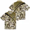 New Orleans Saints Hawaiian Shirt - Sunset Palms Gold White Aloha Shirt