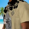 New Orleans Saints Hawaiian Shirt - Surfing Mickey Gold Aloha Shirt