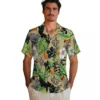 New Orleans Saints Hawaiian Shirt - Toucan Hibiscus Pineapple Gold Green Aloha Shirt