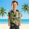 New Orleans Saints Hawaiian Shirt - Toucan Hibiscus Pineapple Gold Green Aloha Shirt