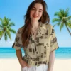 New Orleans Saints Hawaiian Shirt - Tribal Symbols Gold Aloha Shirt