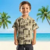 New Orleans Saints Hawaiian Shirt - Tribal Symbols Gold Aloha Shirt