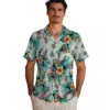New Orleans Saints Hawaiian Shirt - Tropical Foliage Green Aloha Shirt