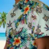 New Orleans Saints Hawaiian Shirt - Tropical Foliage Green Aloha Shirt