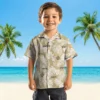New Orleans Saints Hawaiian Shirt - Tropical Leaf Gold White Aloha Shirt