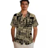 New Orleans Saints Hawaiian Shirt - Tropical Patchwork Gold Black Aloha Shirt