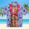 New York Giants Hawaiian Shirt - Chest Illusion Blue Aloha Shirt