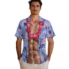 New York Giants Hawaiian Shirt - Chest Illusion Blue Aloha Shirt