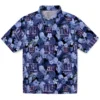 New York Giants Hawaiian Shirt - Floral Pineapple Blue Aloha Shirt