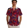 New York Giants Hawaiian Shirt - Floral Toucan Blue Red Aloha Shirt