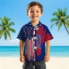 New York Giants Hawaiian Shirt - Stitched Flag Blue Aloha Shirt