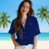 New York Giants Hawaiian Shirt - Stuart Minion Blue Aloha Shirt