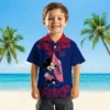 New York Giants Hawaiian Shirt - Surfing Mickey Blue Aloha Shirt