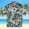 New York Giants Hawaiian Shirt - Tropical Foliage Green Aloha Shirt