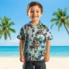 New York Giants Hawaiian Shirt - Tropical Foliage Green Aloha Shirt