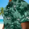 New York Jets Hawaiian Shirt - Coastal Palms Green Aloha Shirt