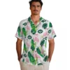 New York Jets Hawaiian Shirt - Flamingo Foliage Green Aloha Shirt