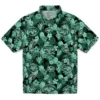New York Jets Hawaiian Shirt - Floral Pineapple Green Aloha Shirt